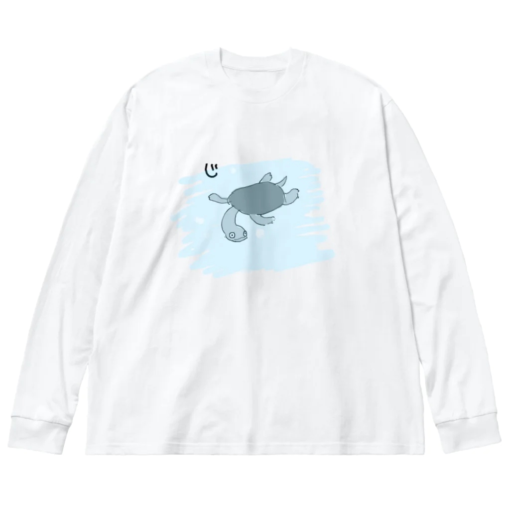 井上のじーべんろっくながくびがめ Big Long Sleeve T-Shirt