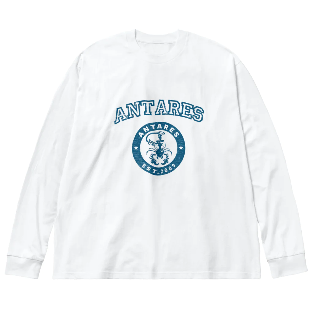 AntaresShishaのAntares University風　単色 ビッグシルエットロングスリーブTシャツ