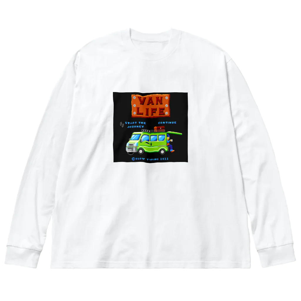 スロータイプ書店 Slowtype BooksのVAN LIFE バンライフ 257-1 ビッグシルエットロングスリーブTシャツ