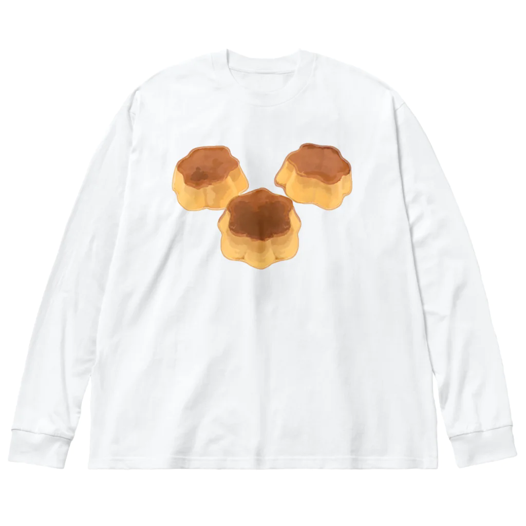 脂身通信Ｚのプリン３個 Big Long Sleeve T-Shirt