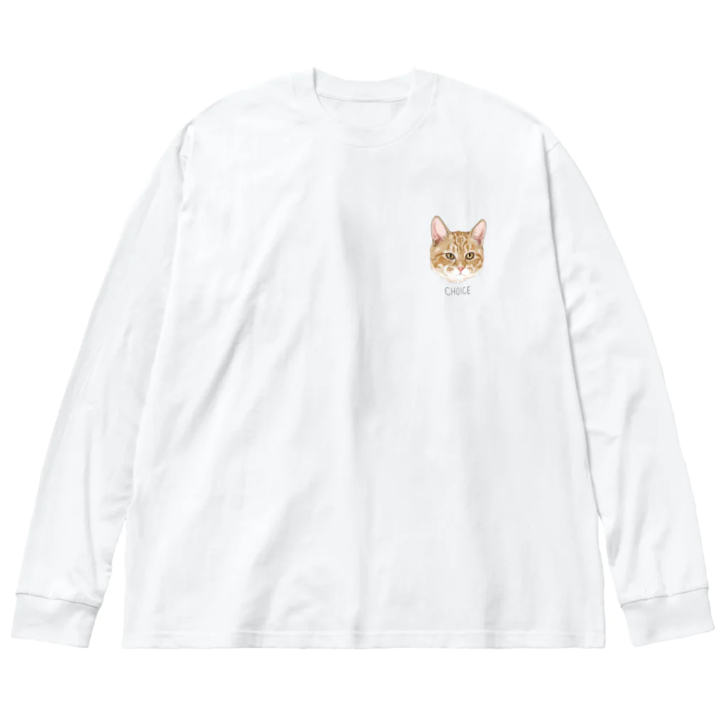 みきぞーん｜保護猫 ミッキー画伯と肉球とおともだちのchoice Big Long Sleeve T-Shirt