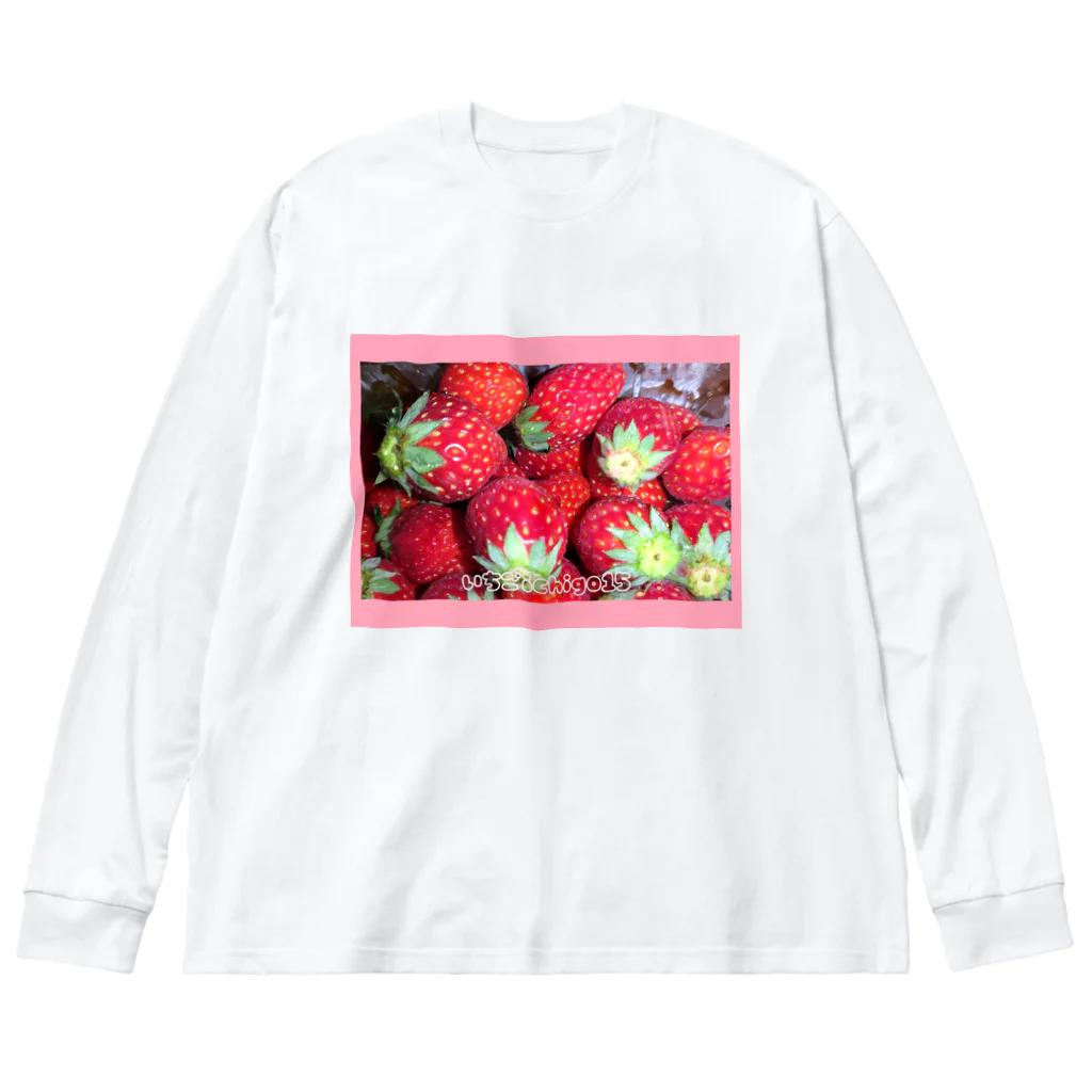 いちごichigo15苺のいちごichigo15の苺 ビッグシルエットロングスリーブTシャツ