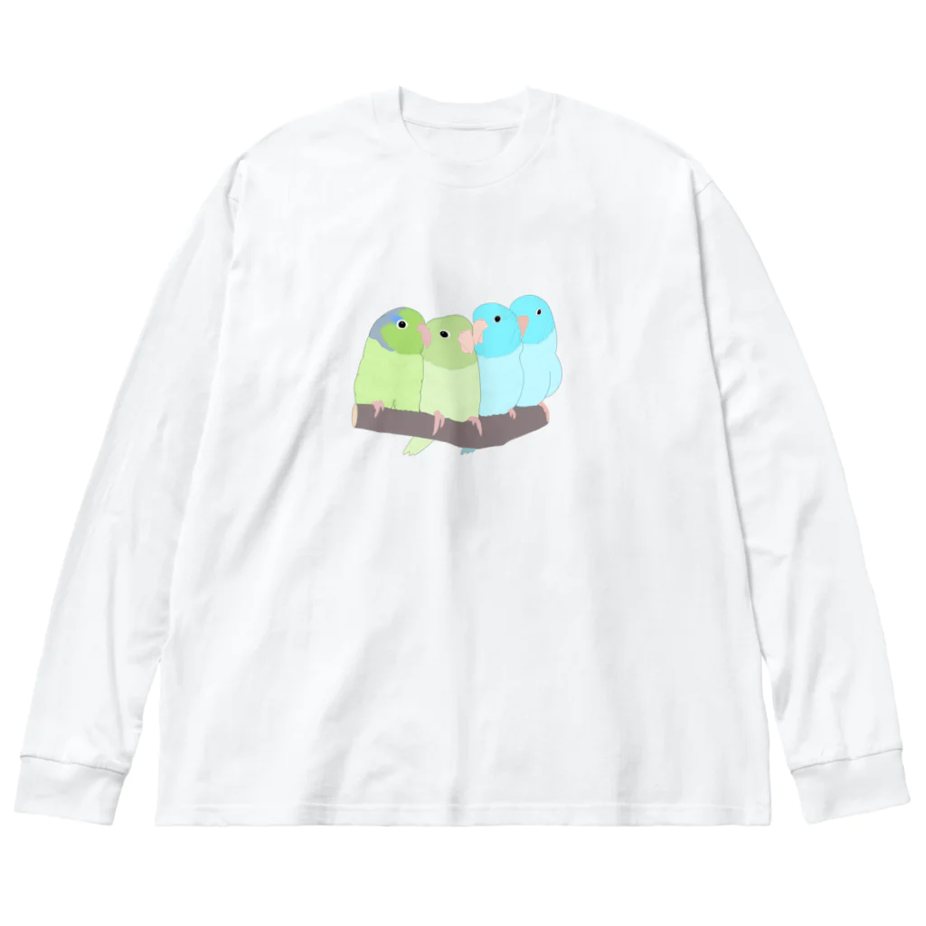 masumi maedaの寄り添う　マメルリハ　 Big Long Sleeve T-Shirt