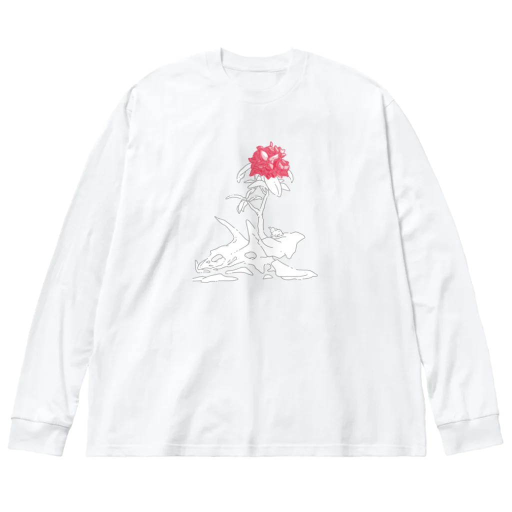 ナイロドノの沈丁花 ビッグシルエットロングスリーブTシャツ