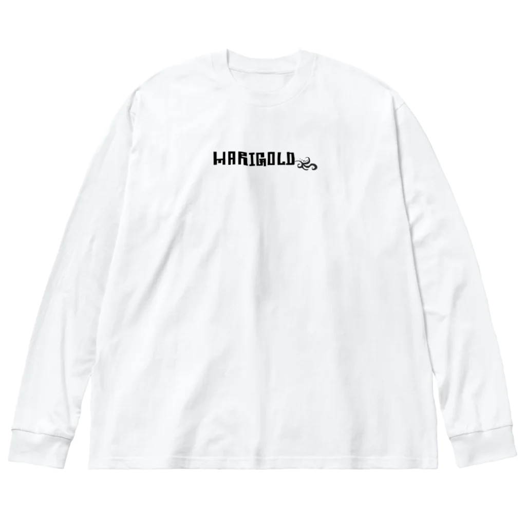 MARIGOLDのMARIGO黒文字 ビッグシルエットロングスリーブTシャツ