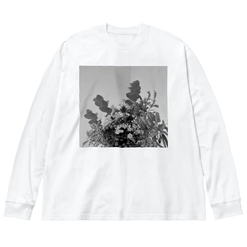 pin_designworksのエリンジウム花束 ビッグシルエットロングスリーブTシャツ