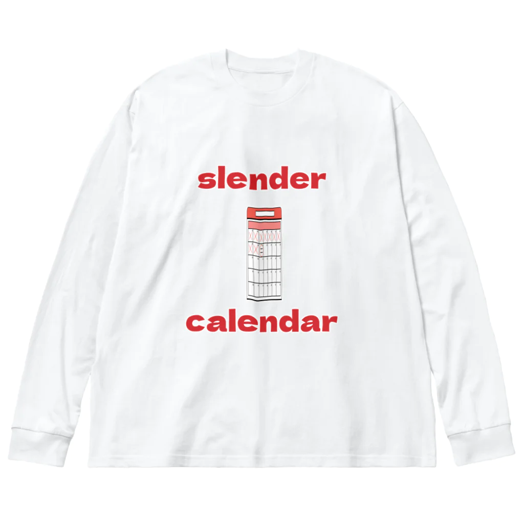 十織のお店のslender calendar ビッグシルエットロングスリーブTシャツ