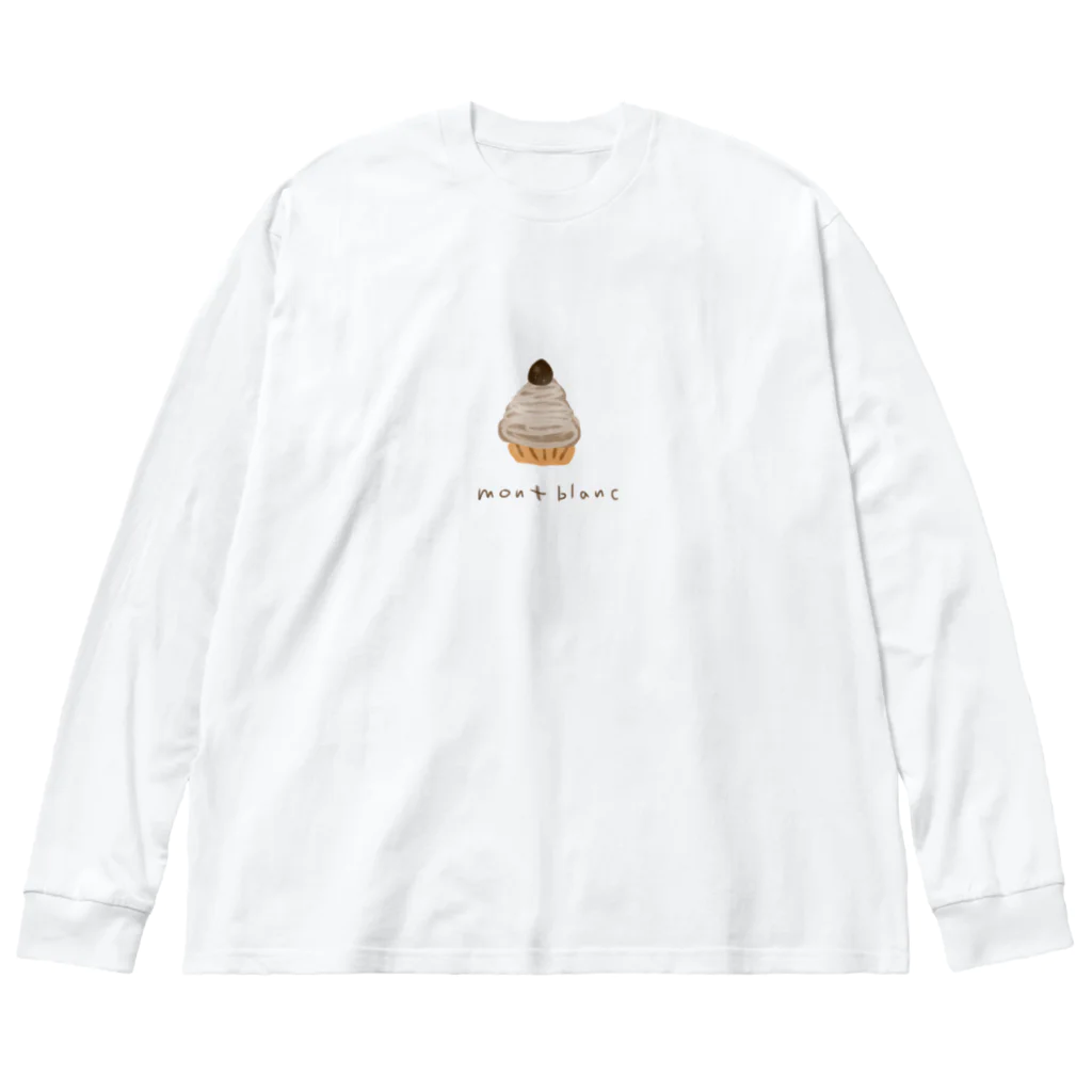 rurugirlのモンブラン（ロゴ） Big Long Sleeve T-Shirt