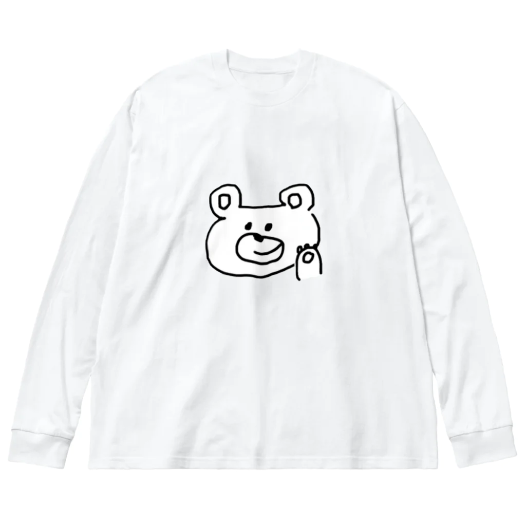 鹿先生のくま ビッグシルエットロングスリーブTシャツ