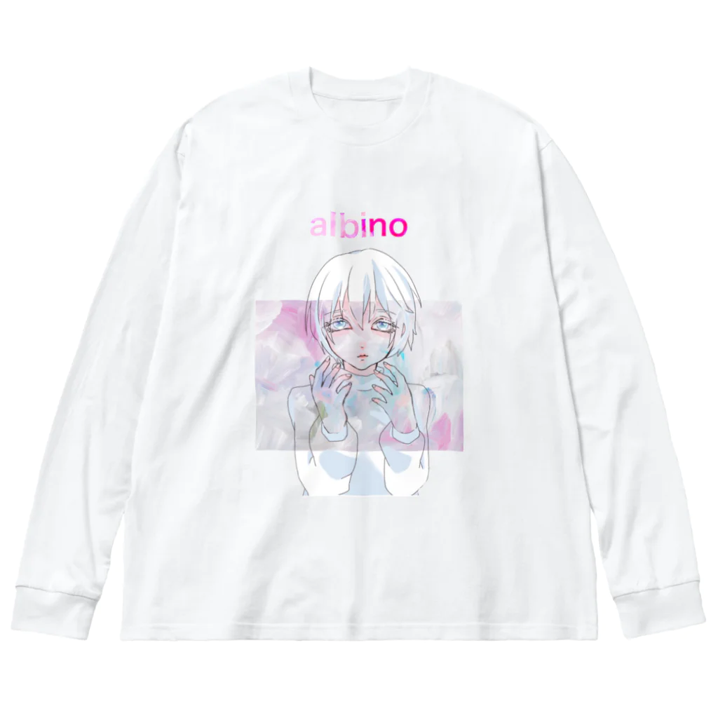 労災ひっぷほっぷのalbino イラスト ロンＴ ビッグシルエットロングスリーブTシャツ