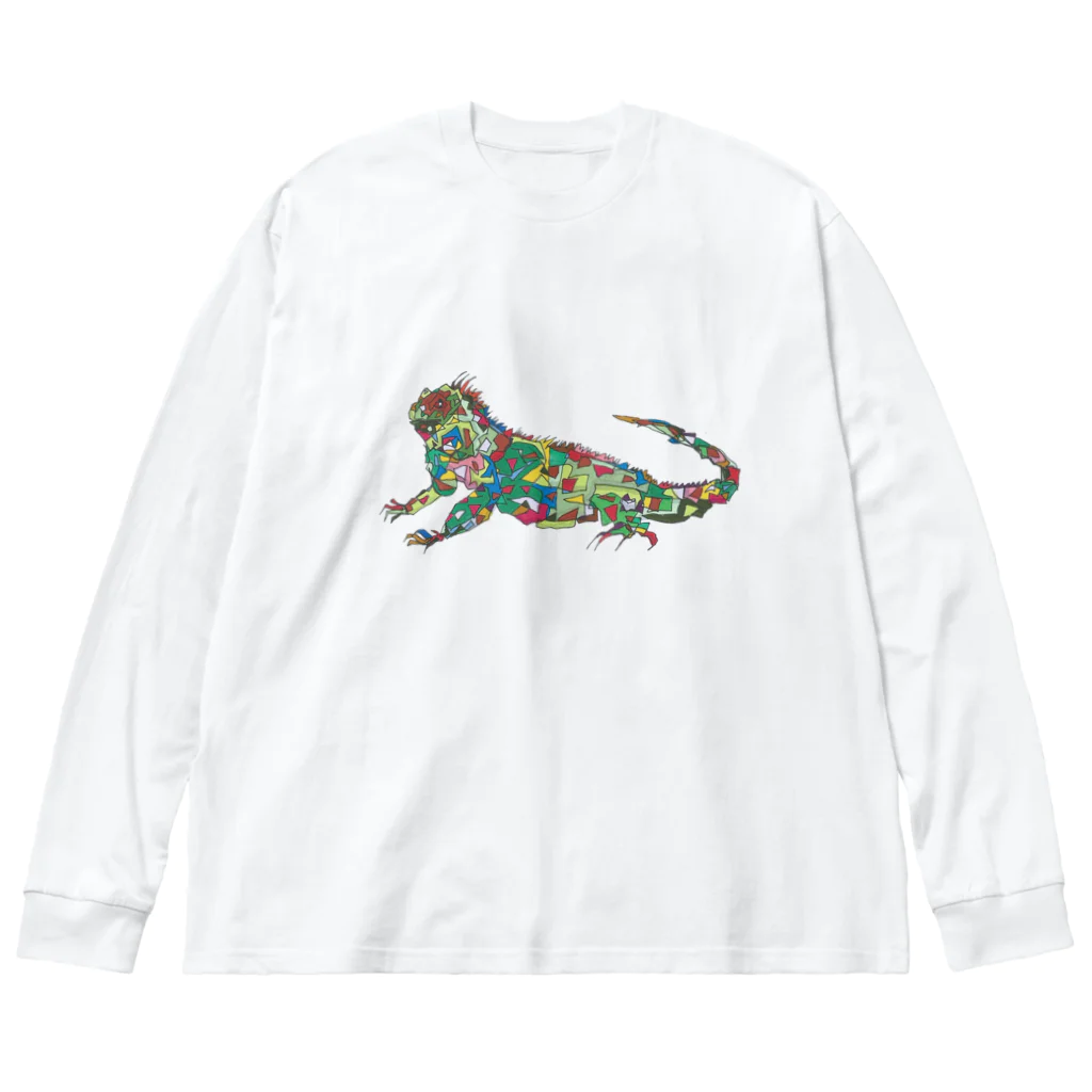 Nonameのトカゲ01 ビッグシルエットロングスリーブTシャツ