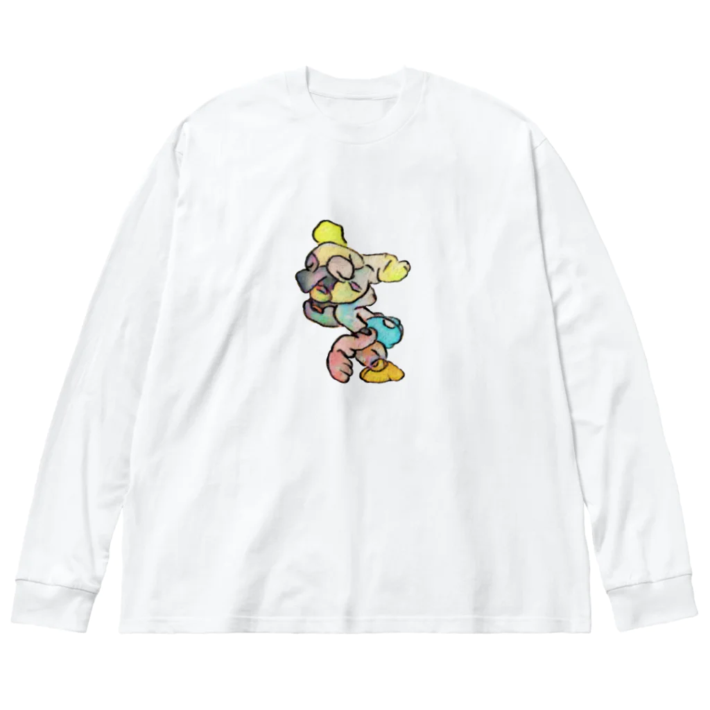 🍩tarojiro(たろじろ) shop🍩のウンポジが定まらない ビッグシルエットロングスリーブTシャツ