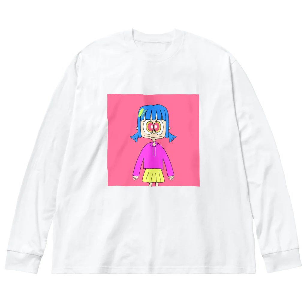 しなひな⇞のビビッドちゃん ビッグシルエットロングスリーブTシャツ