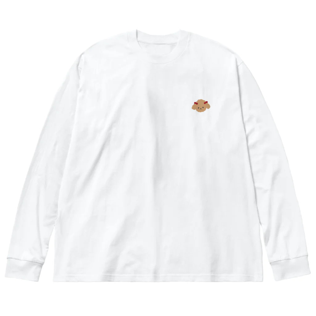 トイプードルのチョコのトイプードルのチョコ ビッグシルエットロングスリーブTシャツ