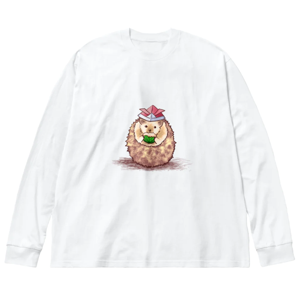 くまがすきの柏餅とハリネズミ Big Long Sleeve T-Shirt