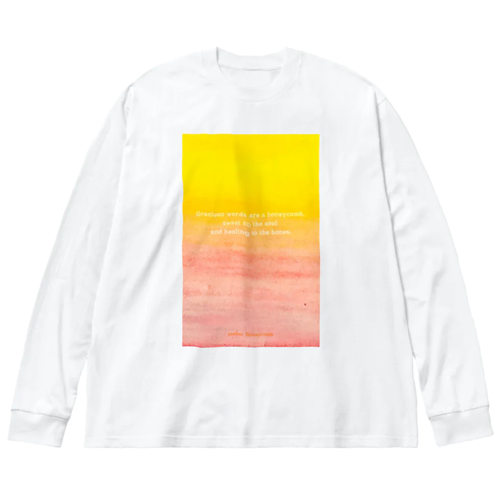 はにかむ工房のはにかむ(honeycomb) Big Long Sleeve T-Shirt