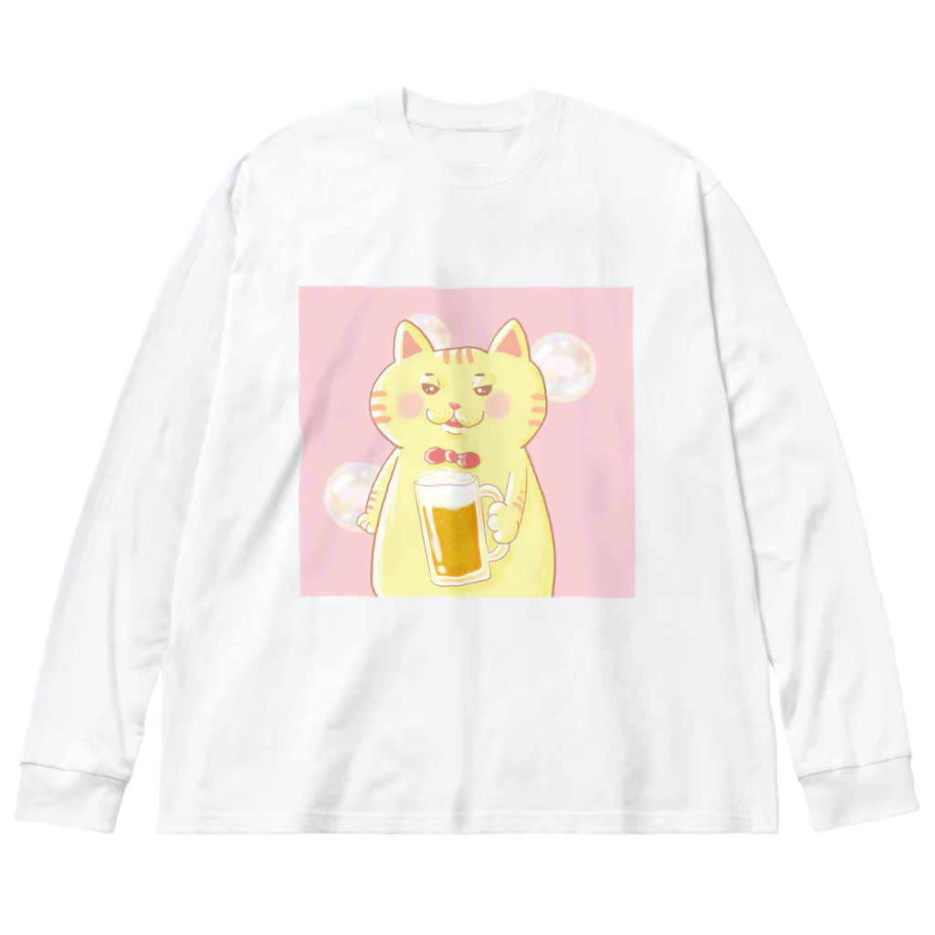 トラとハチワレの乾杯 Big Long Sleeve T-Shirt