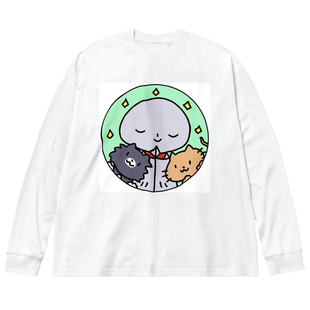 ブッディズムのほーはいさん【なかよし】 Big Long Sleeve T-Shirt