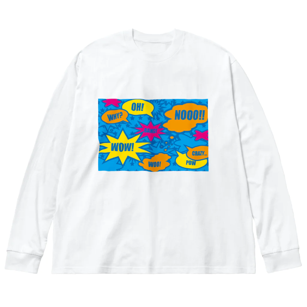 フォーヴァのコミックBLUE ビッグシルエットロングスリーブTシャツ