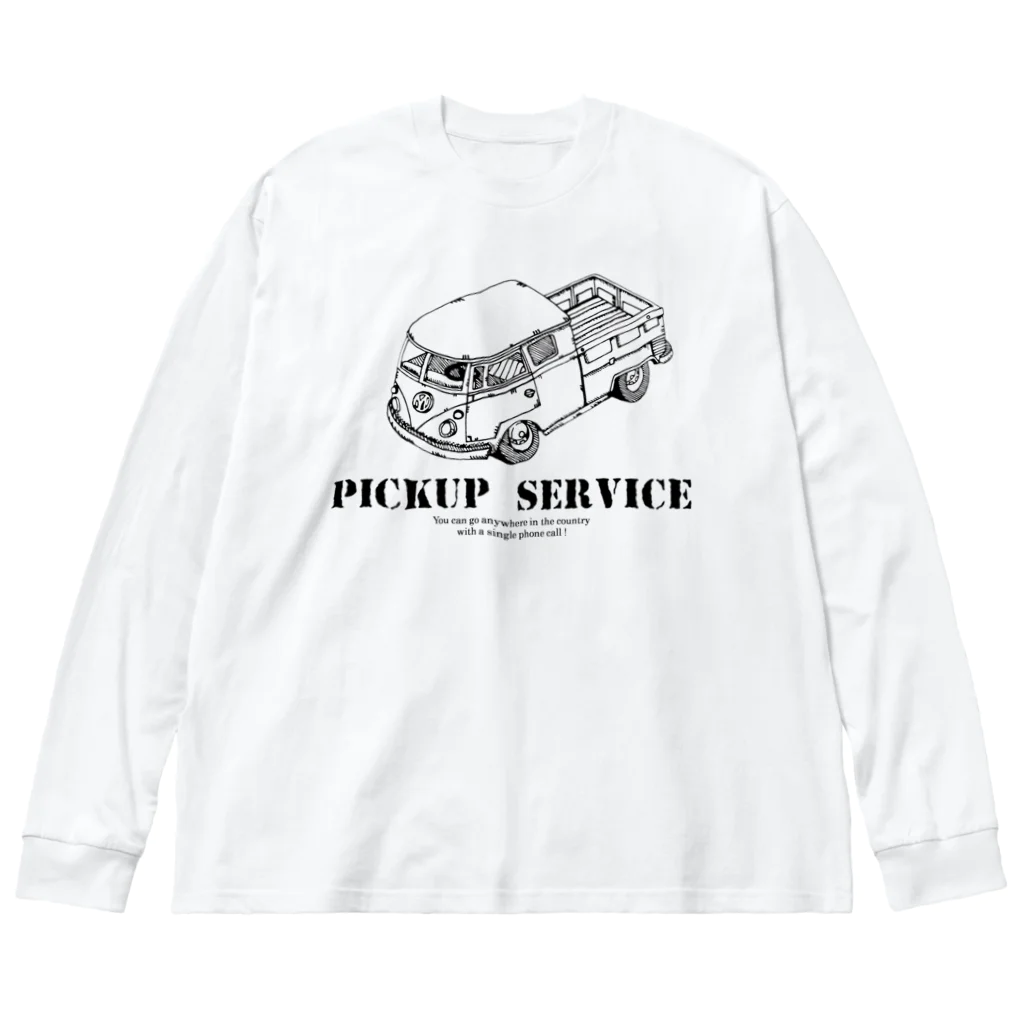 Nhat markのpick up service Big Long Sleeve T-Shirt