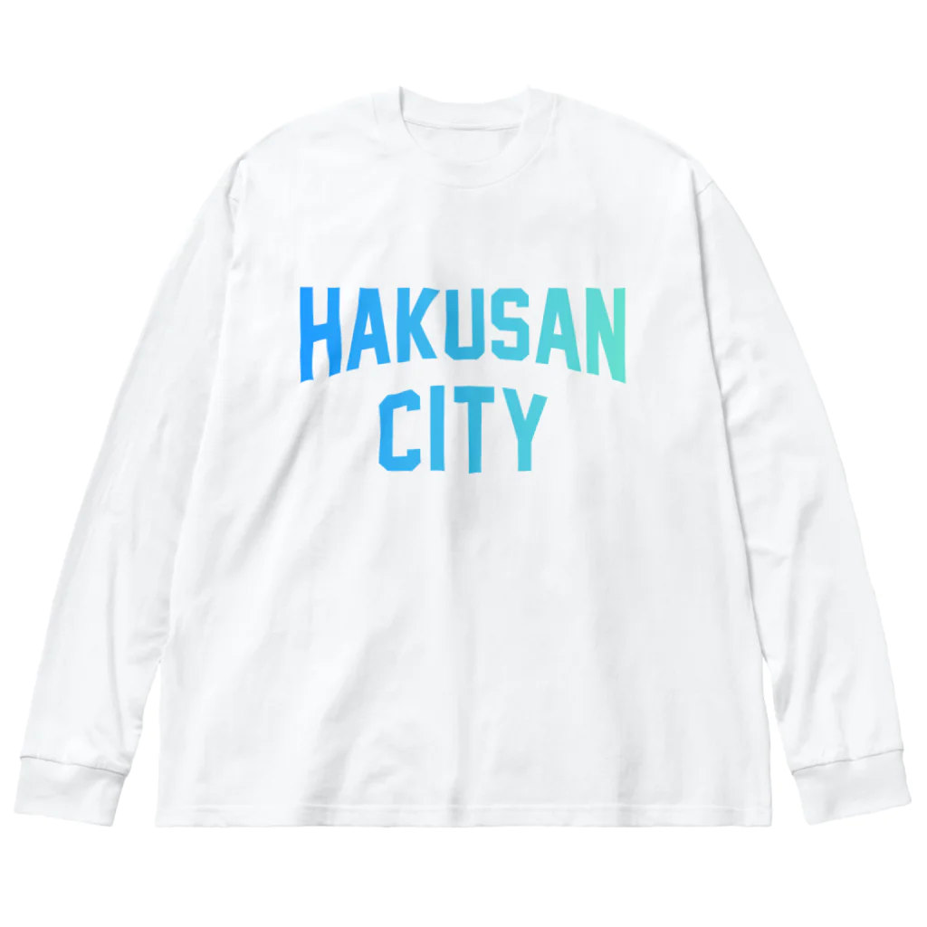 JIMOTOE Wear Local Japanの白山市 HAKUSAN CITY ビッグシルエットロングスリーブTシャツ