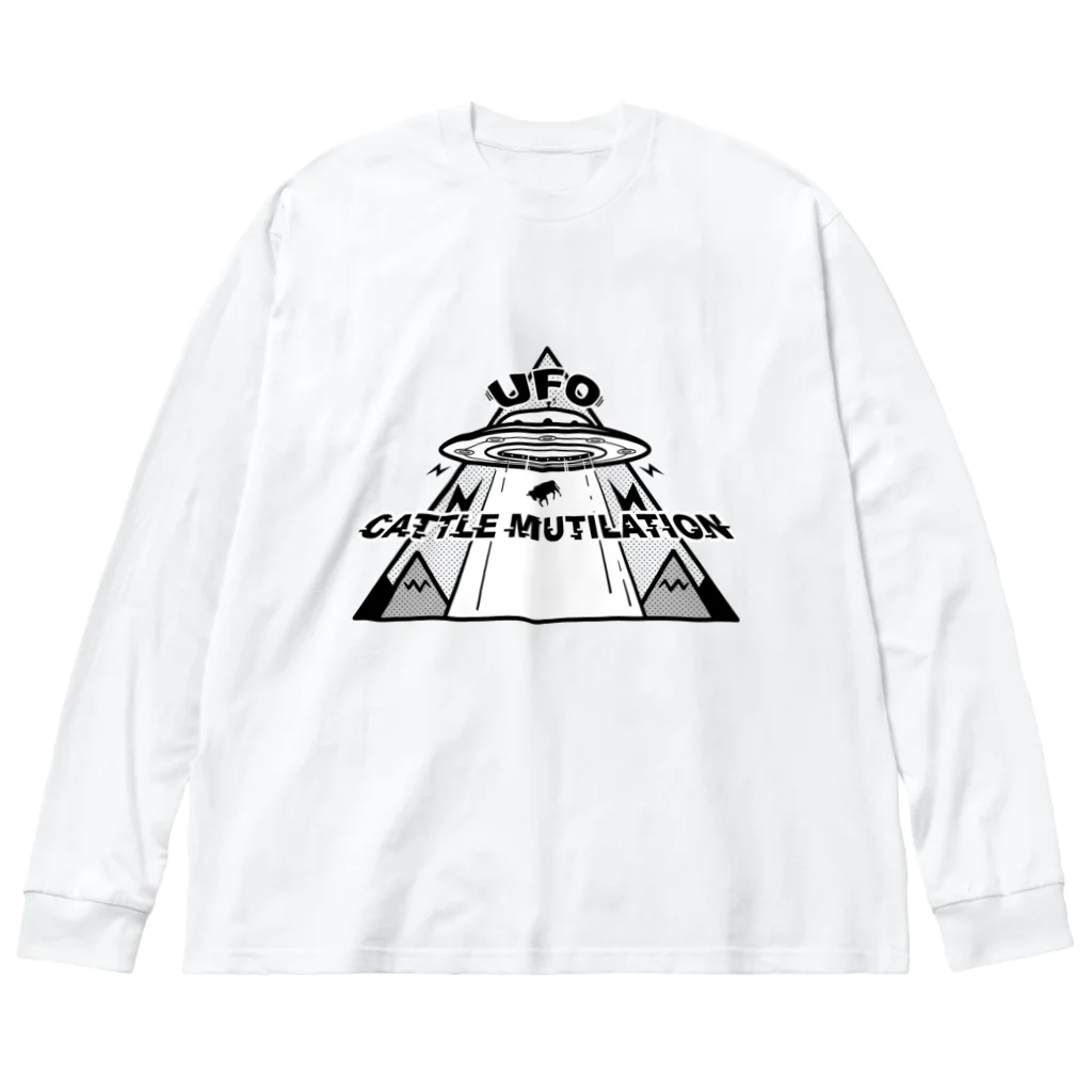 SHOP　-NEO TOKA-のUFO -CATLE MUTLATION- ビッグシルエットロングスリーブTシャツ