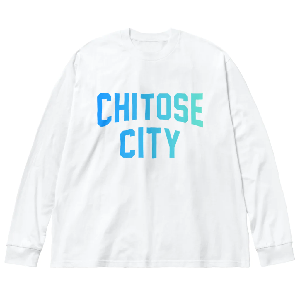 JIMOTOE Wear Local Japanの千歳市 CHITOSE CITY Big Long Sleeve T-Shirt