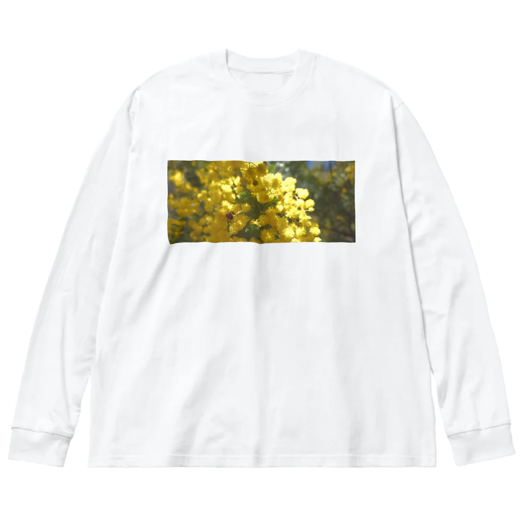 ビるばのミモザとハチ Big Long Sleeve T-Shirt