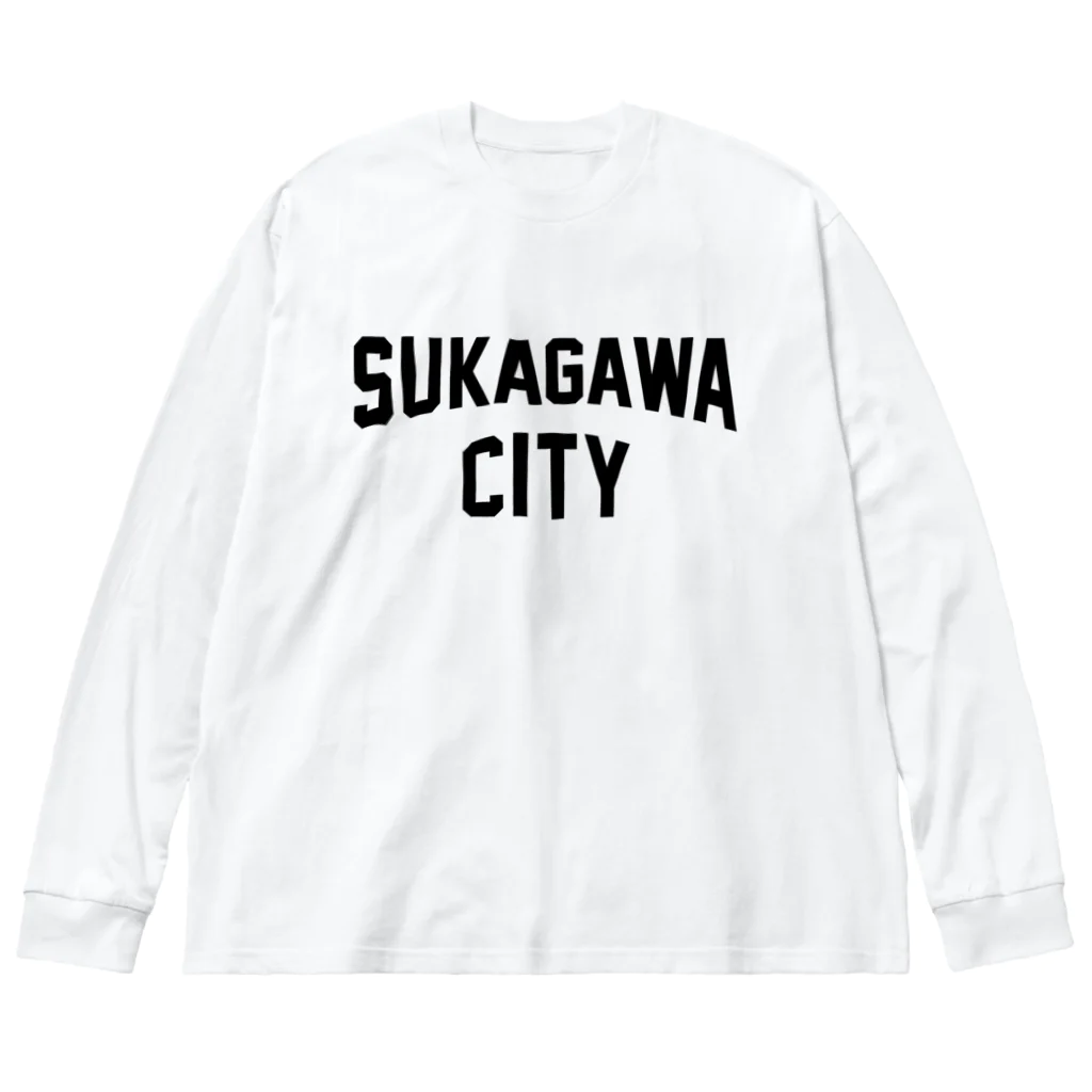 JIMOTOE Wear Local Japanの須賀川市 SUKAGAWA CITY Big Long Sleeve T-Shirt