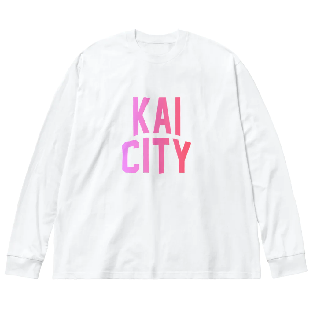 JIMOTOE Wear Local Japanの甲斐市 KAI CITY Big Long Sleeve T-Shirt