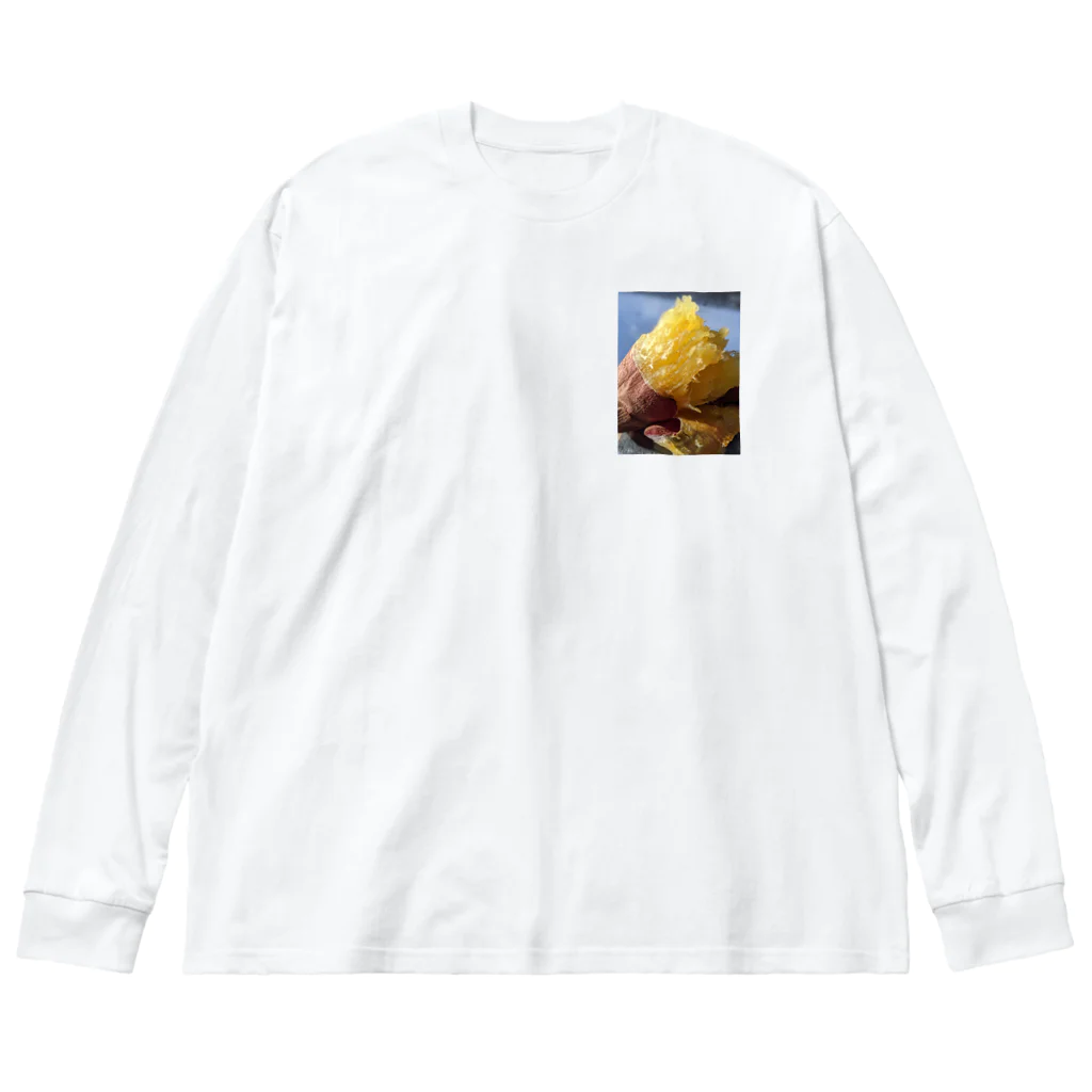yuyukashinobuのねっちょり壷焼き芋 ビッグシルエットロングスリーブTシャツ