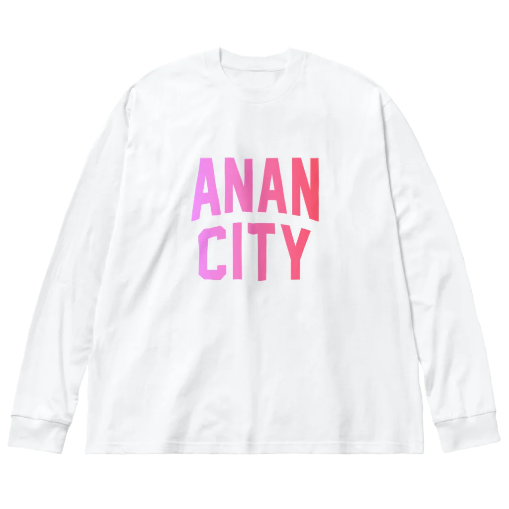 JIMOTOE Wear Local Japanの阿南市 ANAN CITY ビッグシルエットロングスリーブTシャツ