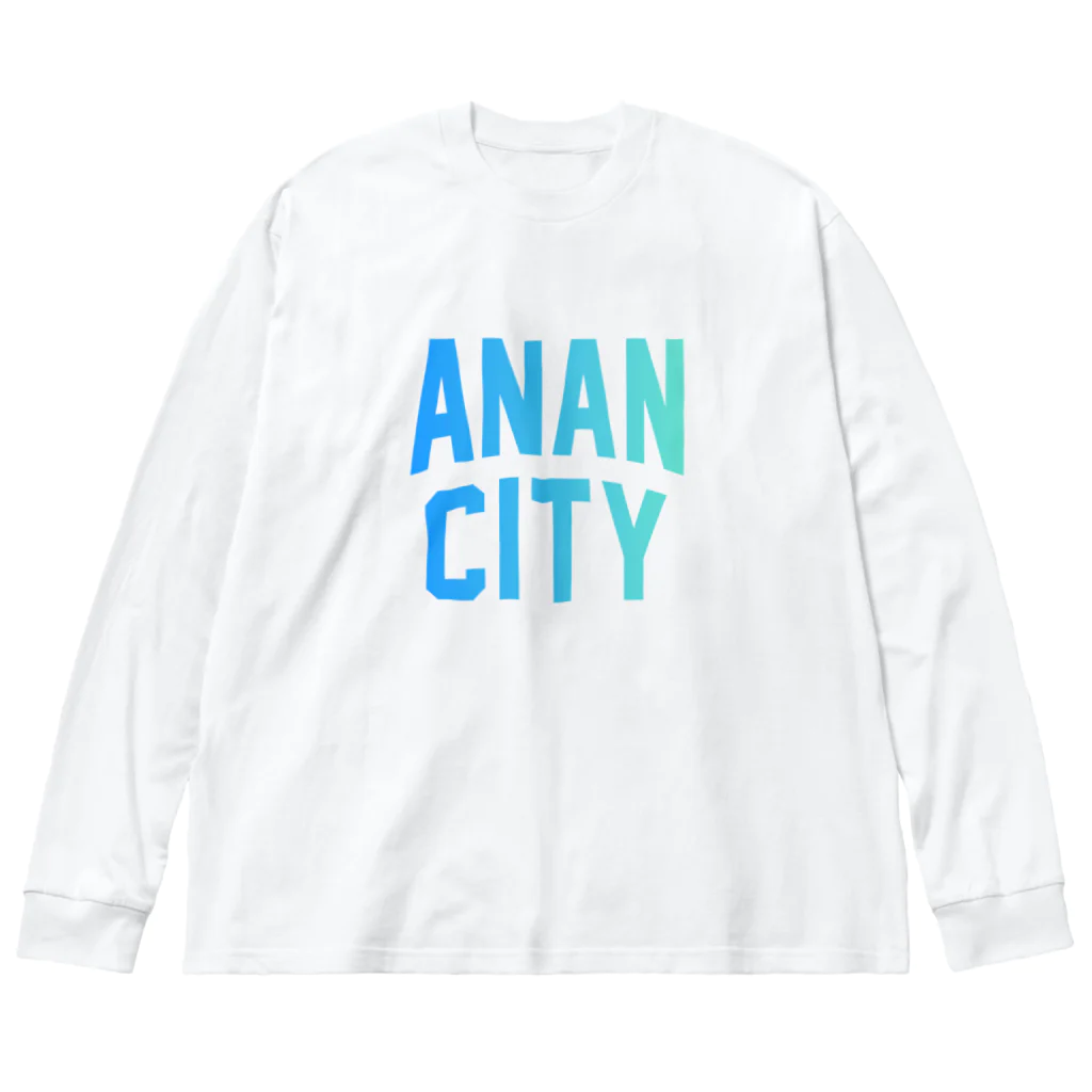 JIMOTOE Wear Local Japanの阿南市 ANAN CITY ビッグシルエットロングスリーブTシャツ