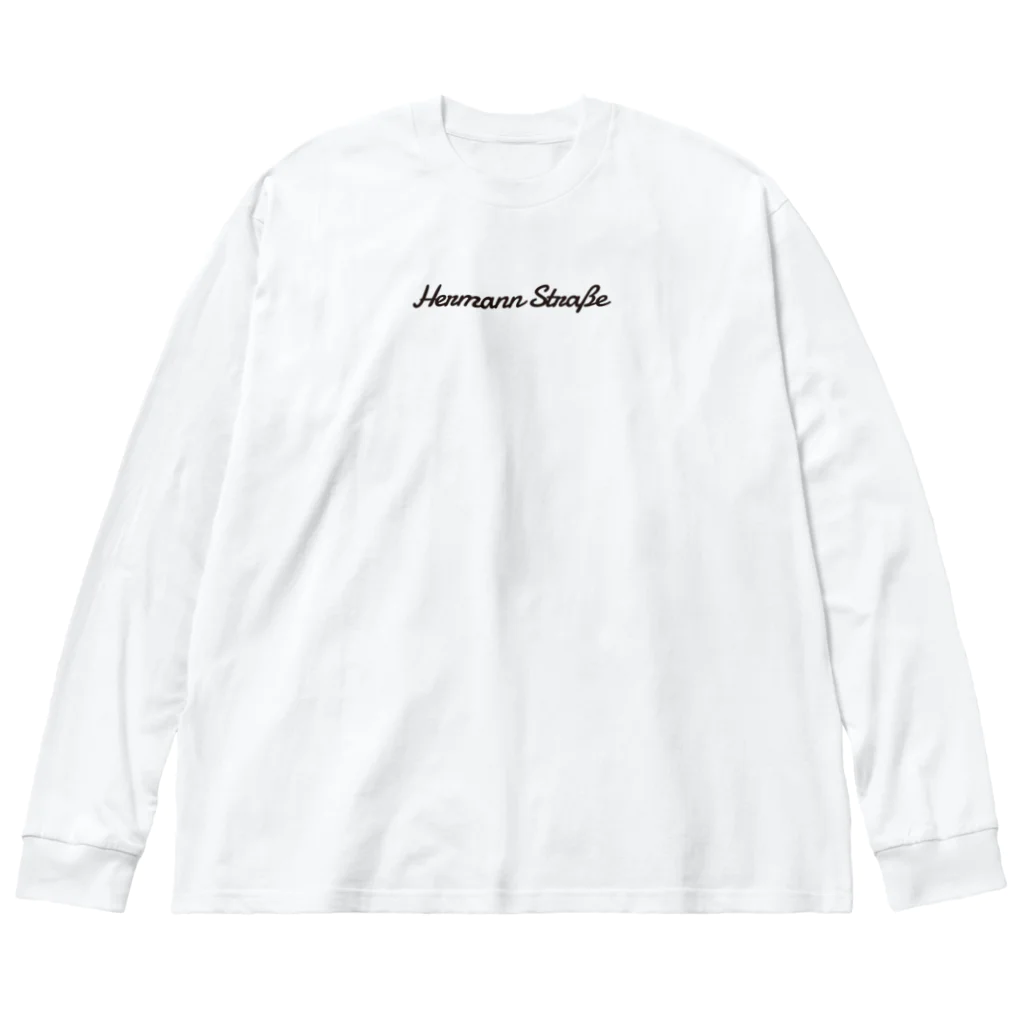 HermannStrasseのイラスト絵画 / フェルメールとフトアゴヒゲトカゲ：バックプリント Big Long Sleeve T-Shirt