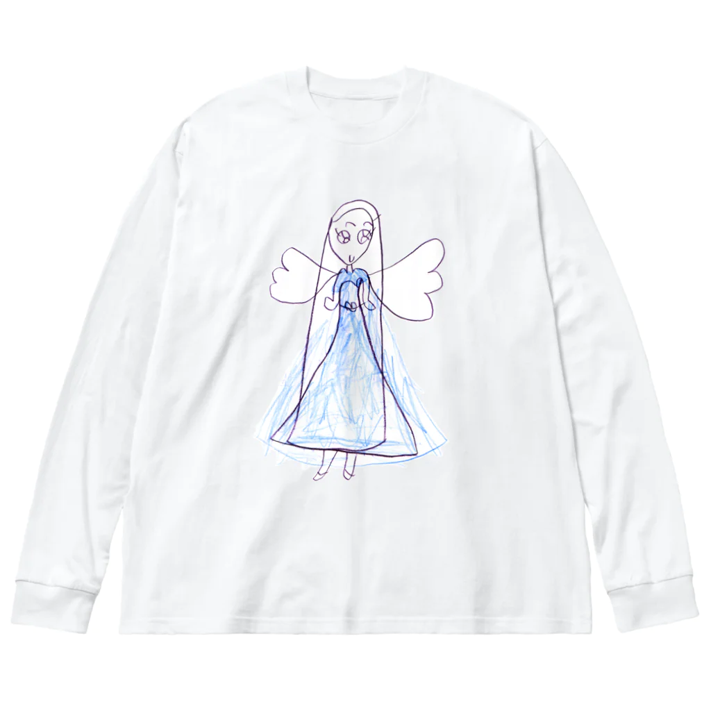 きっずしょっぷのドレスを着た天使 Big Long Sleeve T-Shirt