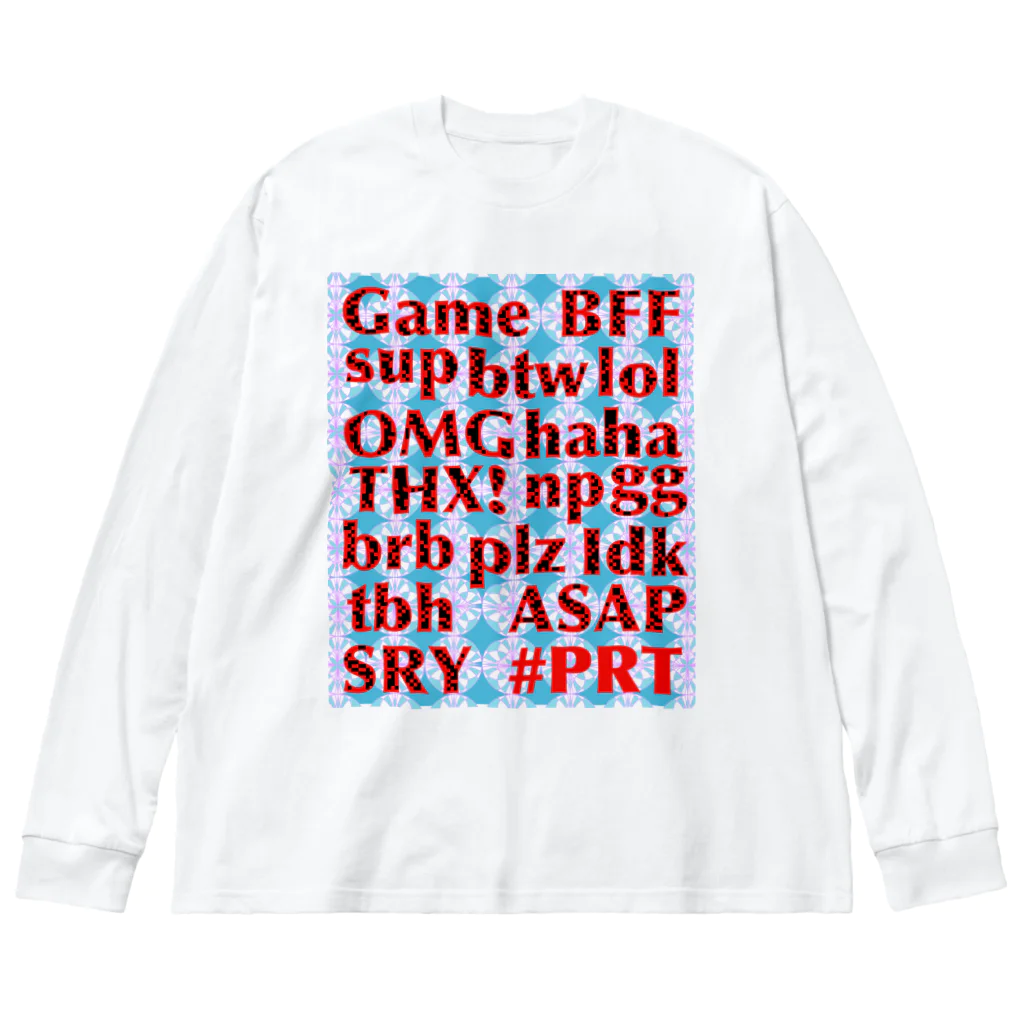 くるりずむオリジナルイラストショップのネットスラング詰め合わせトップス Big Long Sleeve T-Shirt