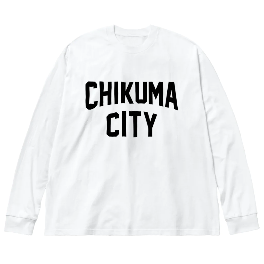 JIMOTOE Wear Local Japanの千曲市 CHIKUMA CITY Big Long Sleeve T-Shirt