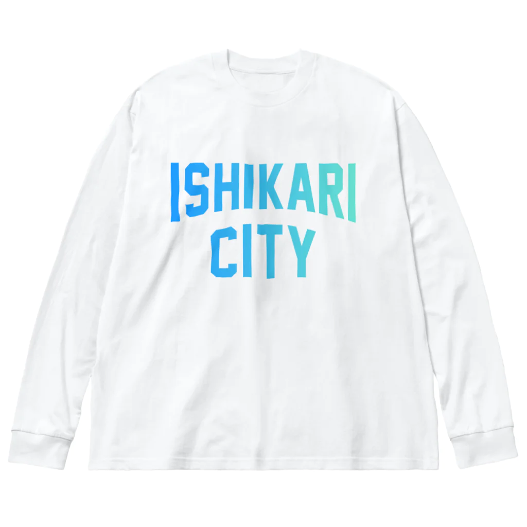 JIMOTOE Wear Local Japanの石狩市 ISHIKARI CITY Big Long Sleeve T-Shirt