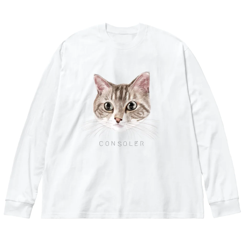 CONSOLER(コンソレ)のCONSOLER 猫 001  ビッグシルエットロングスリーブTシャツ