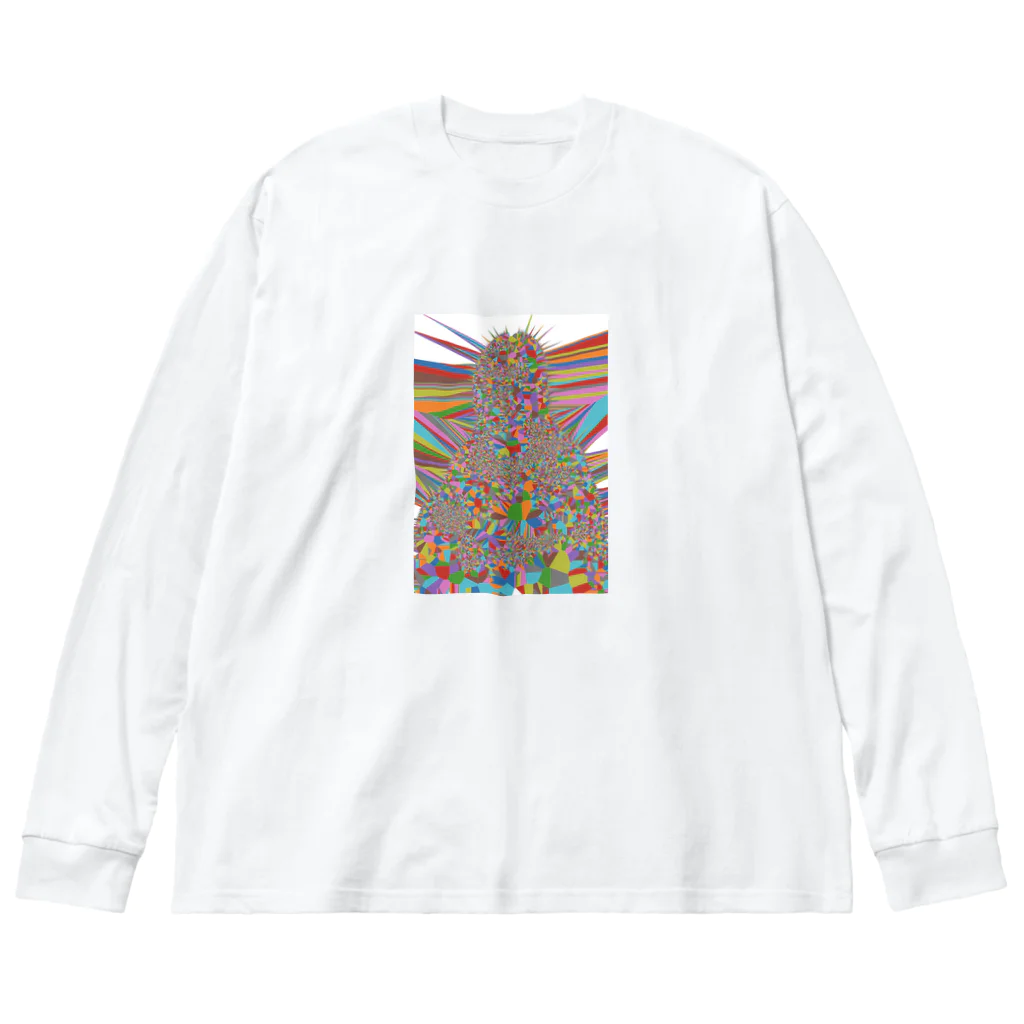 Math_Art（数学アート）のVoronoi-MonaLiza Big Long Sleeve T-Shirt