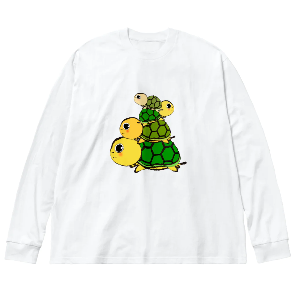 chicodeza by suzuriの亀タワーnew Big Long Sleeve T-Shirt