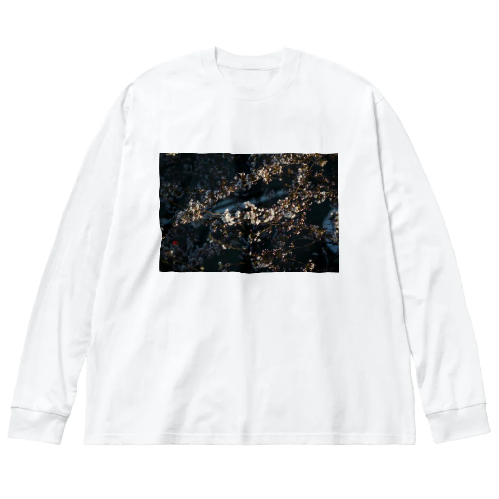 am.の桜と光 ビッグシルエットロングスリーブTシャツ