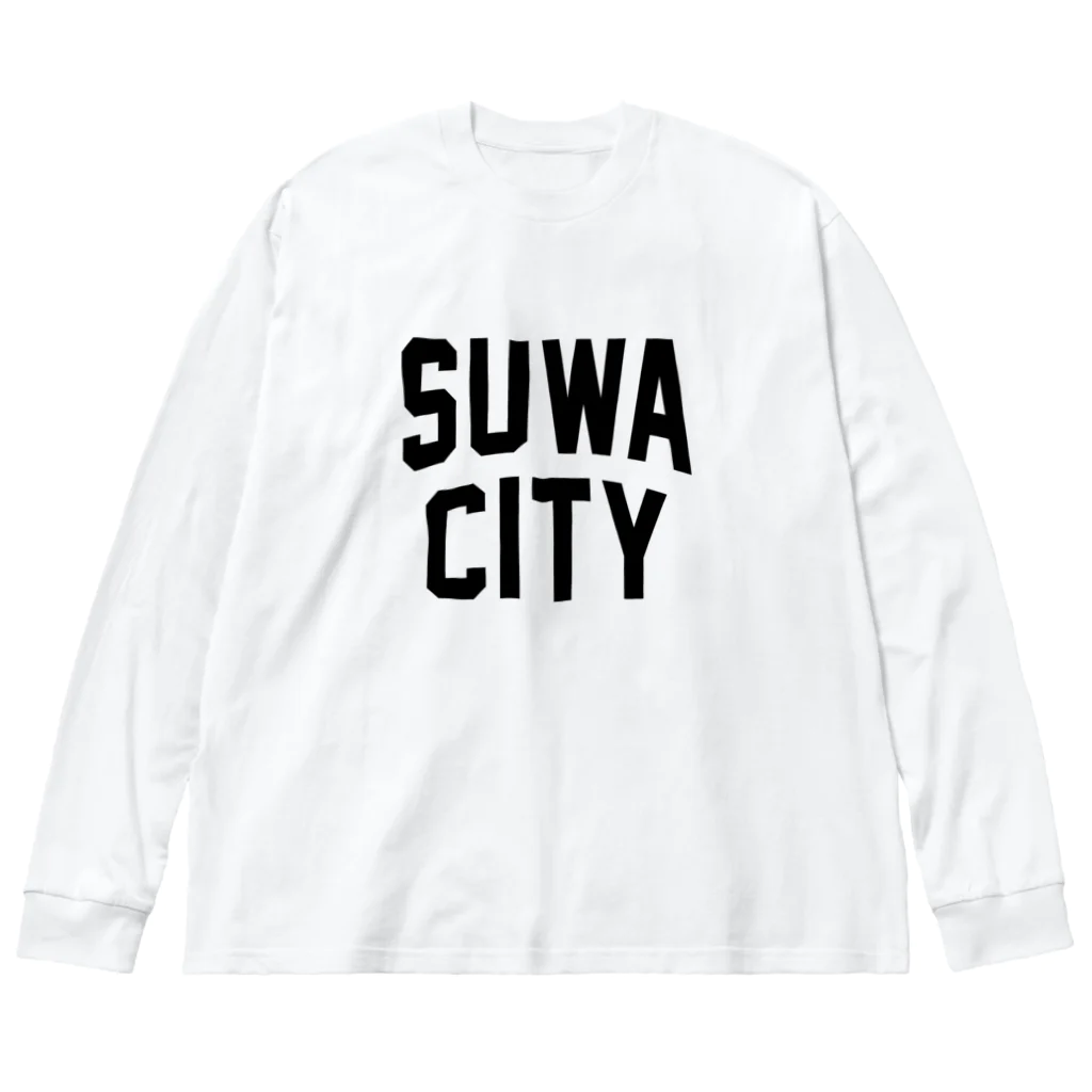 JIMOTO Wear Local Japanの諏訪市 SUWA CITY ビッグシルエットロングスリーブTシャツ