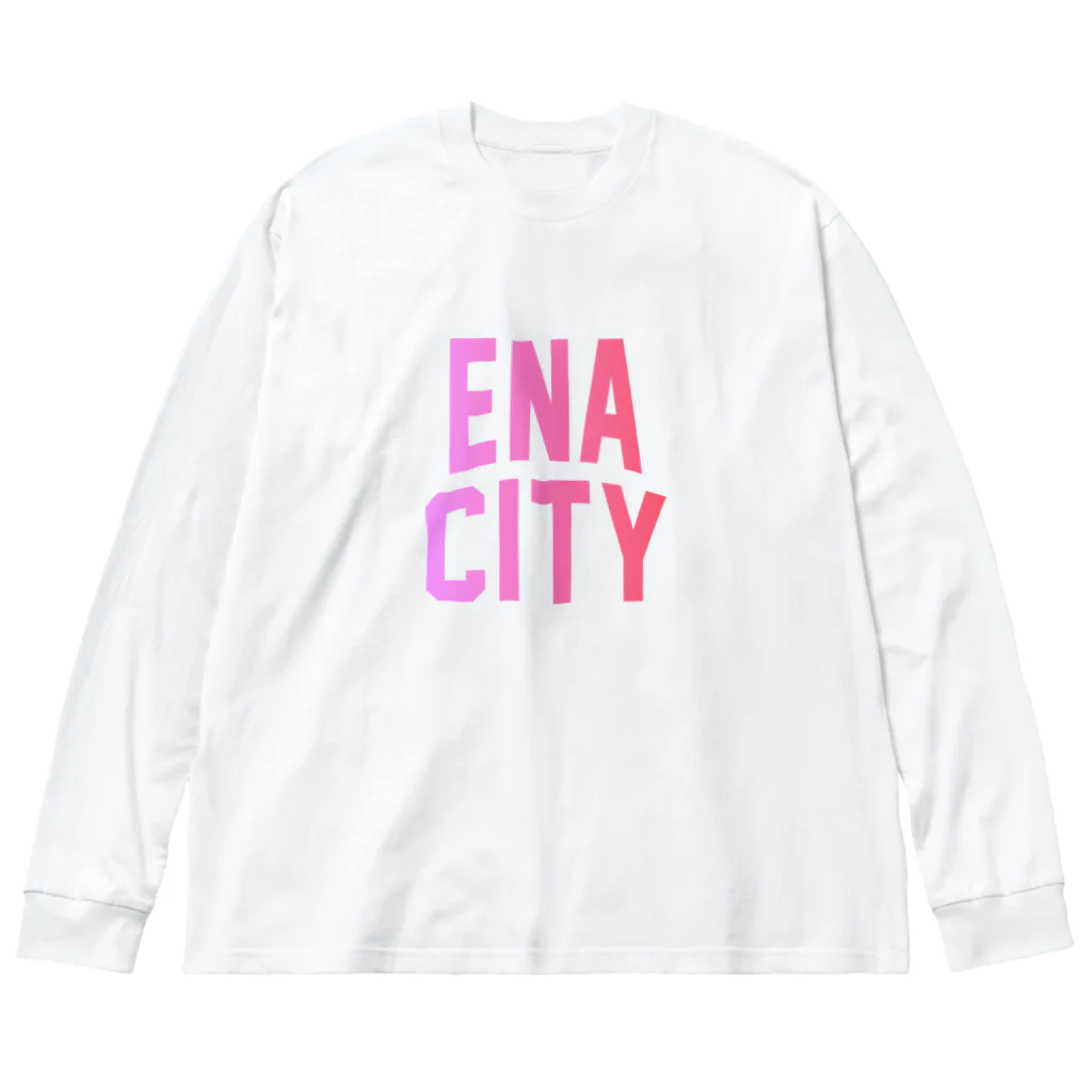 JIMOTOE Wear Local Japanの恵那市 ENA CITY Big Long Sleeve T-Shirt