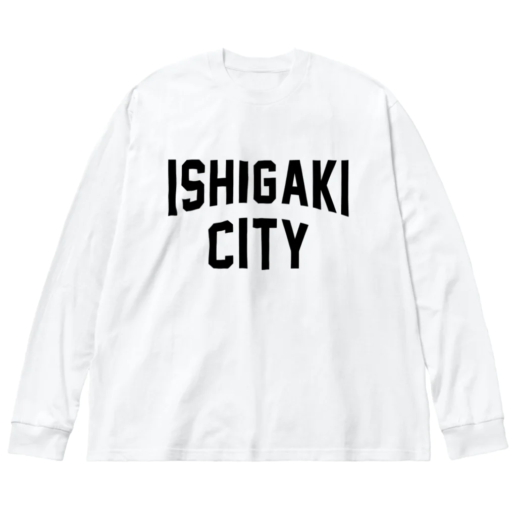 JIMOTOE Wear Local Japanの石垣市 ISHIGAKI CITY Big Long Sleeve T-Shirt