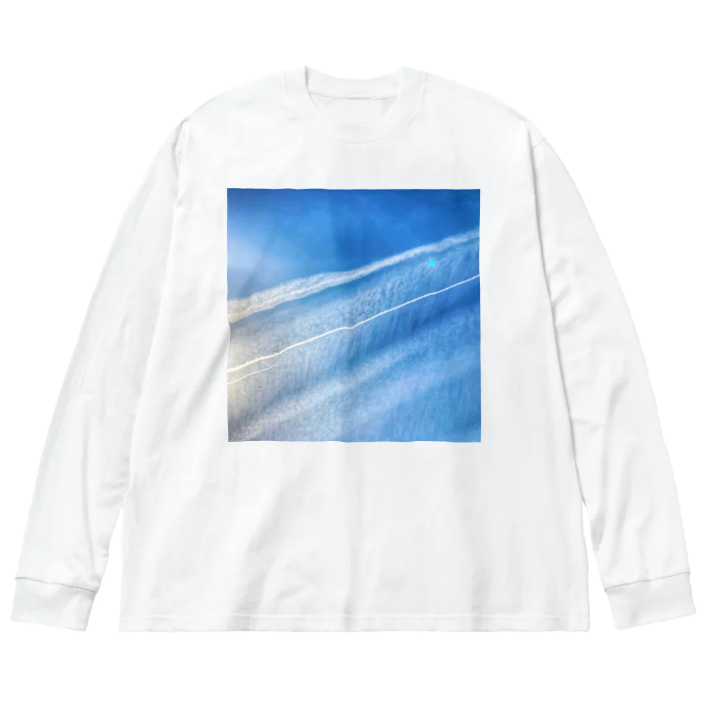 ArtWillの飛行機雲 Big Long Sleeve T-Shirt