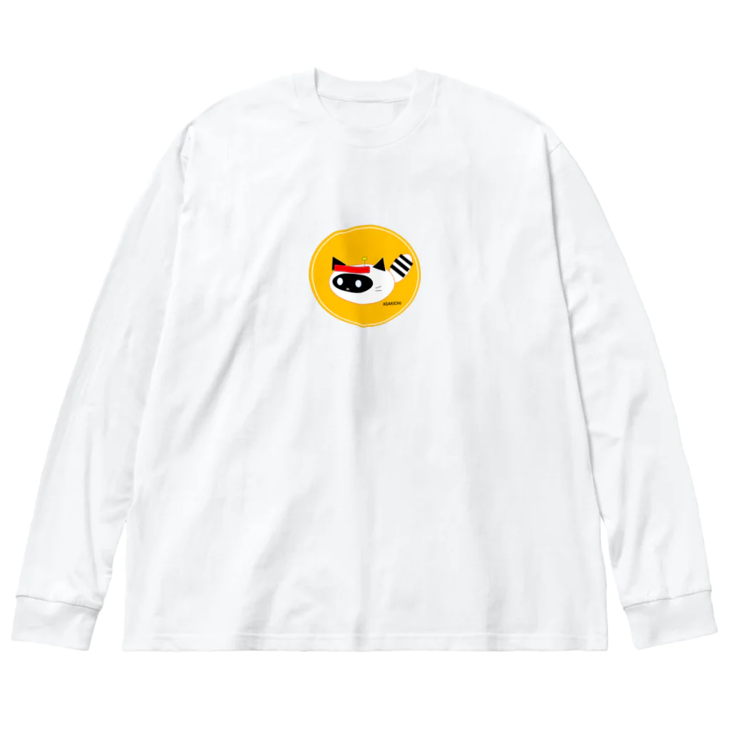 ASAKICHI-FPVのASAKICHIまんまるタヌキ ビッグシルエットロングスリーブTシャツ