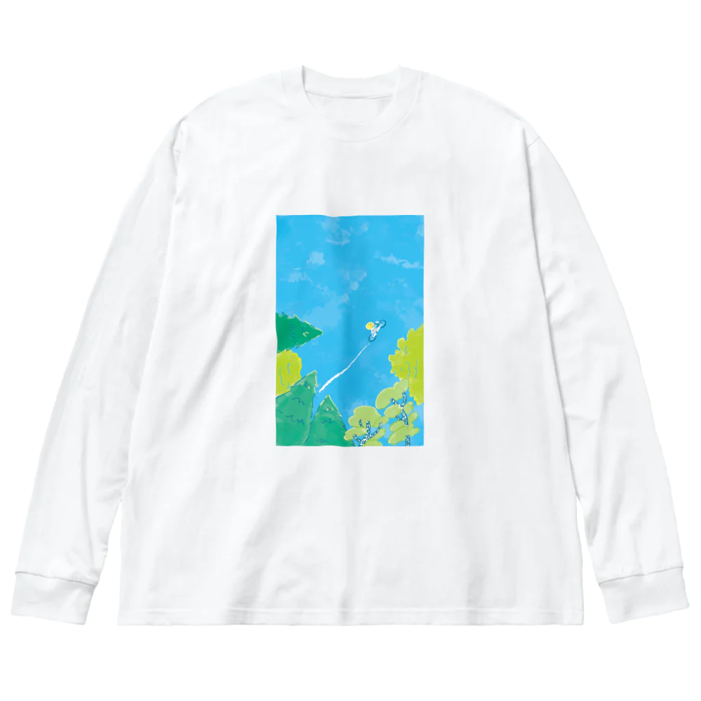 さかがわ成美の初夏の風を走る　 Big Long Sleeve T-Shirt