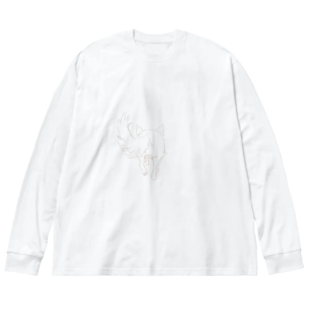 もかふしぎ🐰のロングコートチワワ Big Long Sleeve T-Shirt