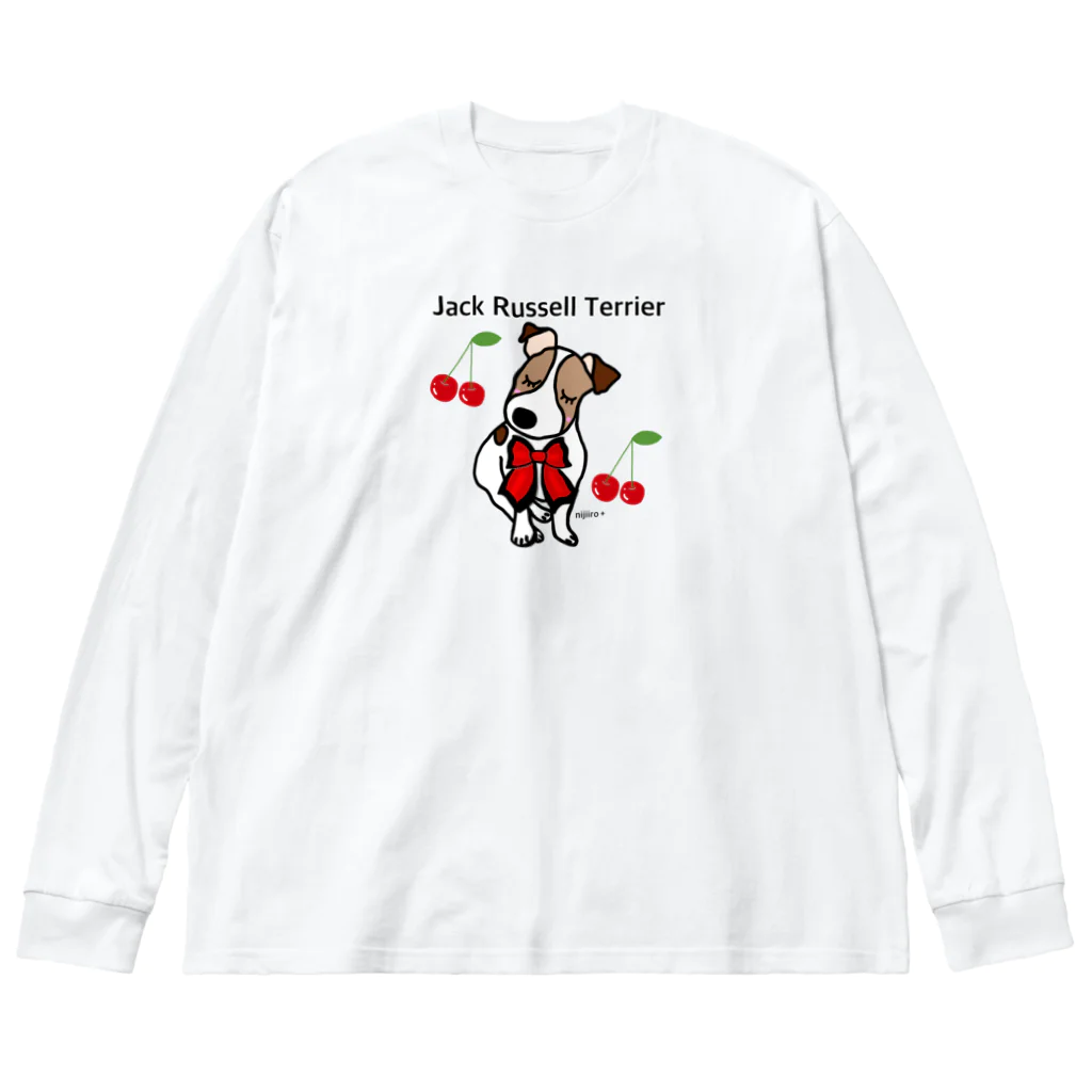 虹色PLUSの可愛いジャックラッセルテリア犬 Big Long Sleeve T-Shirt